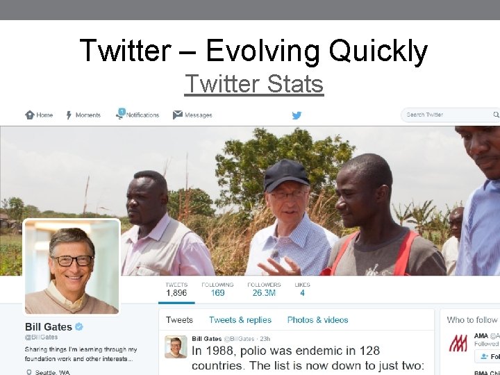 Twitter – Evolving Quickly Twitter Stats 