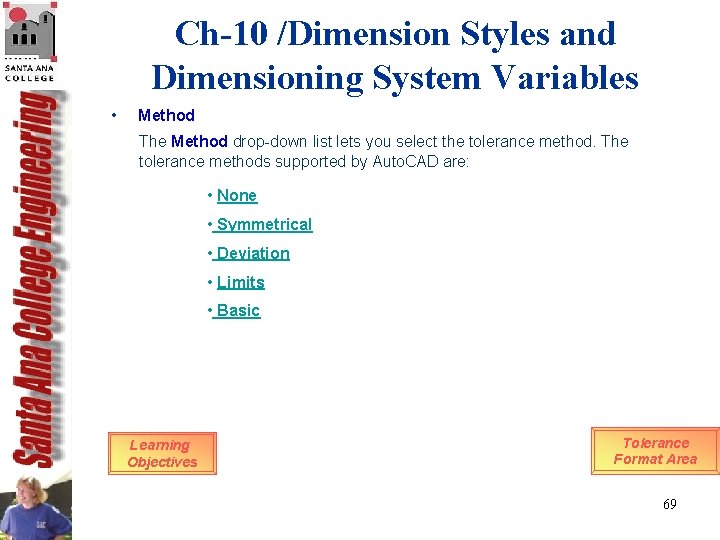 Ch-10 /Dimension Styles and Dimensioning System Variables • Method The Method drop-down list lets Ch-10 /Dimension Styles and Dimensioning System Variables • Method The Method drop-down list lets