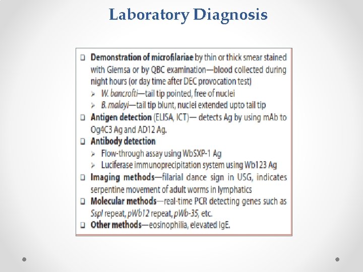 Laboratory Diagnosis 