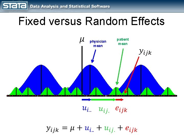 Fixed versus Random Effects physician mean patient mean 