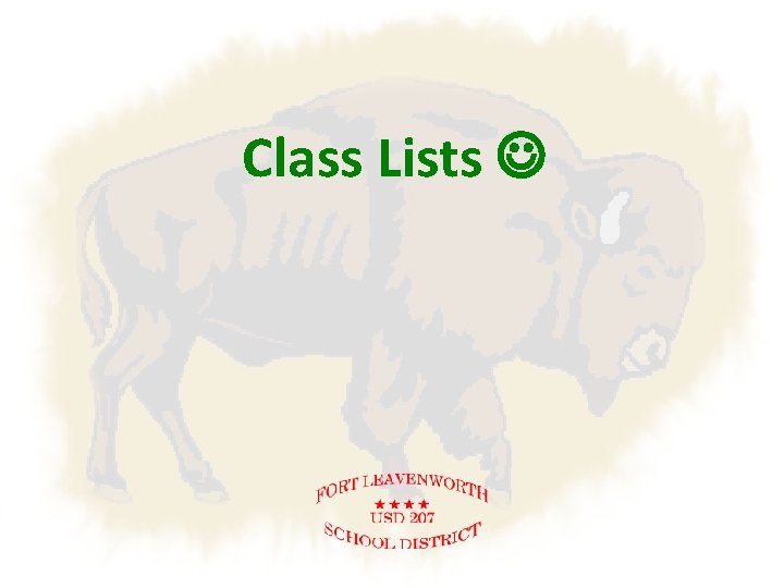 Class Lists 