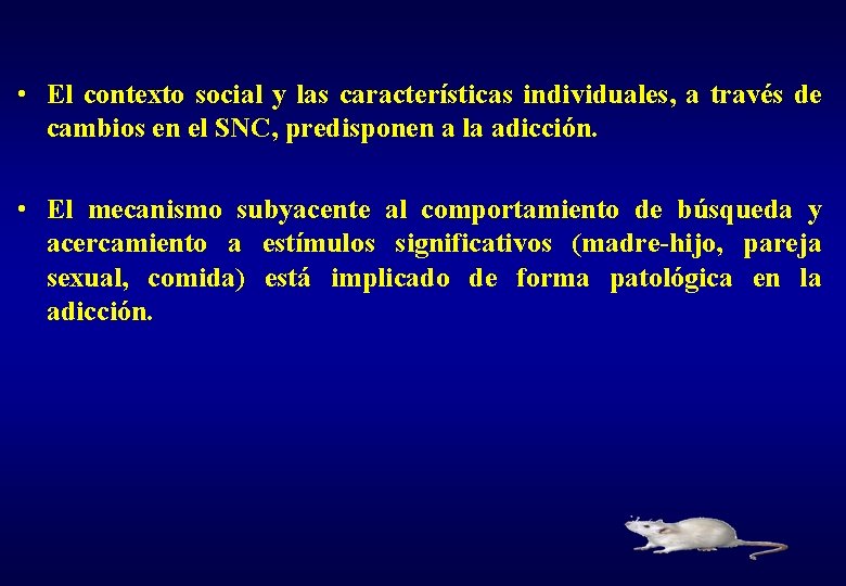  • El contexto social y las características individuales, a través de cambios en