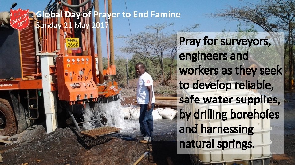 Global Day of Prayer to End Famine Sunday