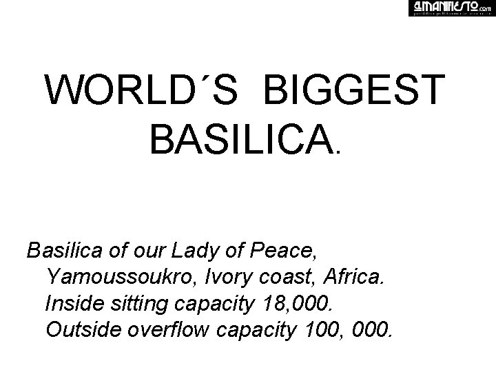 WORLD´S BIGGEST BASILICA. Basilica of our Lady of Peace, Yamoussoukro, Ivory coast, Africa. Inside