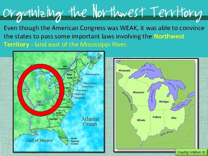 Even though the American Congress was WEAK, it was able to convince the states
