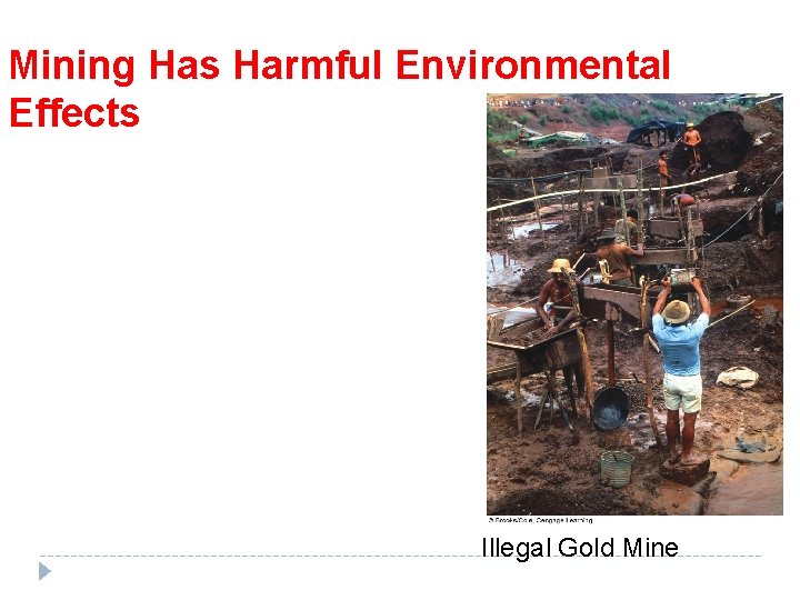 Mining Has Harmful Environmental Effects Illegal Gold Mine 