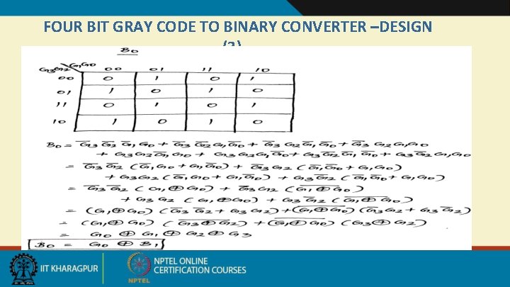 FOUR BIT GRAY CODE TO BINARY CONVERTER –DESIGN (3)… 