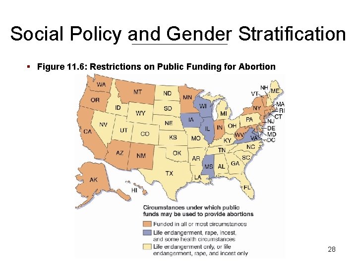 Social Policy and Gender Stratification § Figure 11. 6: Restrictions on Public Funding for