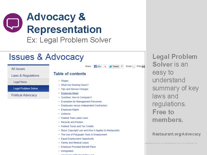 Advocacy & Representation Ex: Legal Problem Solver is an easy to understand summary of