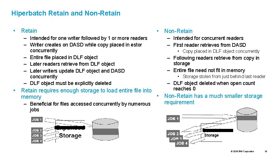 Hiperbatch Retain and Non-Retain • Retain – Intended for one writer followed by 1