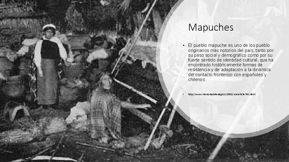 Mapuches • El pueblo mapuche es uno de los pueblo originarios más notorios del
