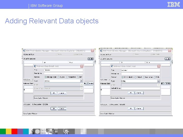 IBM Software Group Adding Relevant Data objects 