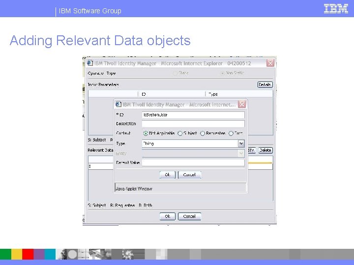 IBM Software Group Adding Relevant Data objects 