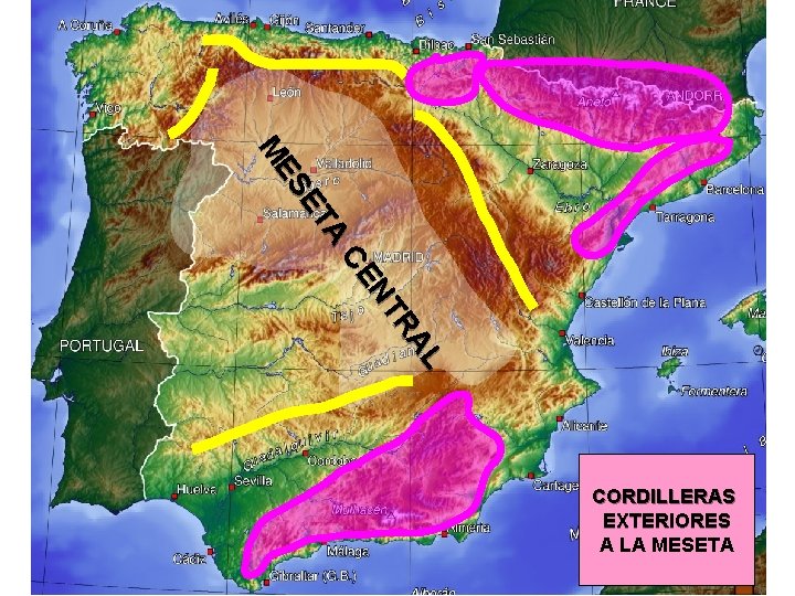 A ET ES M L RA NT CE CORDILLERAS EXTERIORES A LA MESETA 