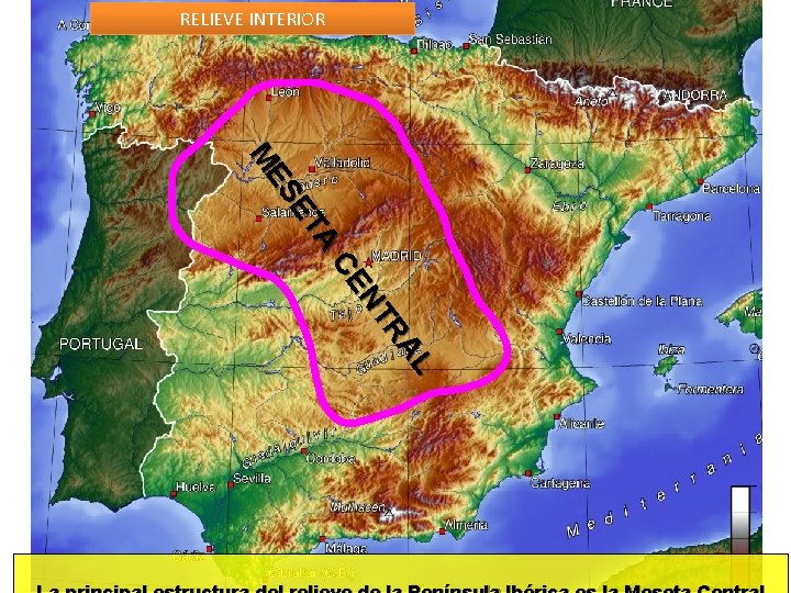 RELIEVE INTERIOR A ET ES M L RA NT CE 