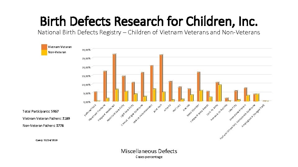 Birth Defects Research for Children, Inc. National Birth Defects Registry – Children of Vietnam