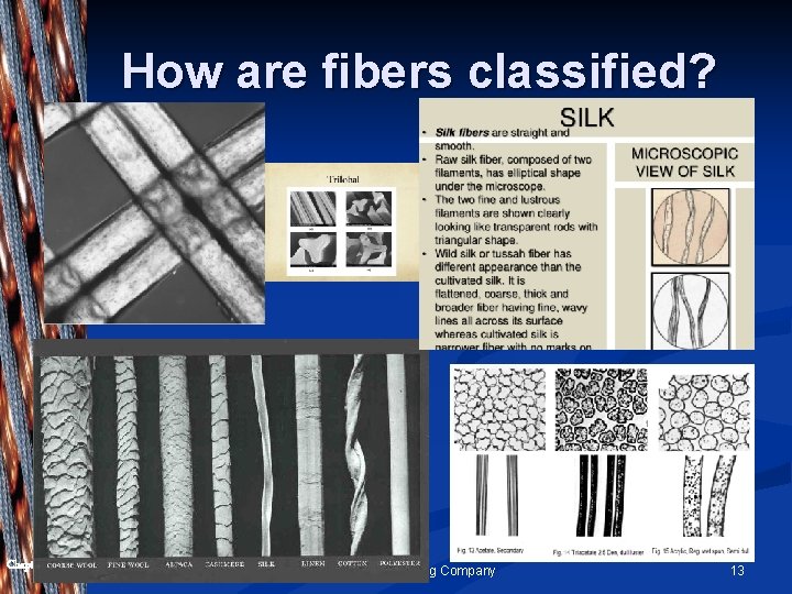 How are fibers classified? Chapter 6 Kendall/Hunt Publishing Company 13 