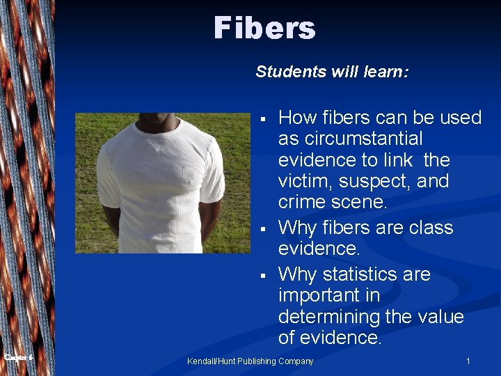 Fibers Students will learn: The student will learn: § § § Chapter 6 How