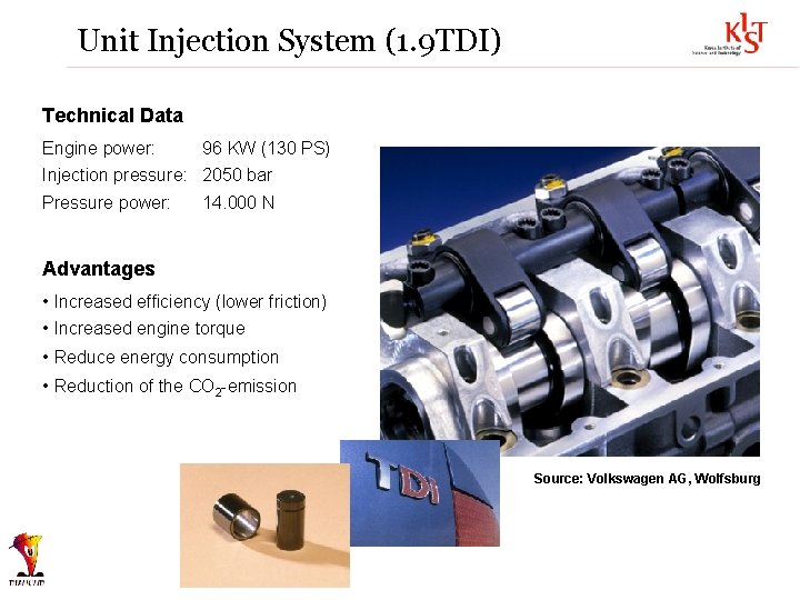 Unit Injection System (1. 9 TDI) Technical Data Engine power: 96 KW (130 PS)