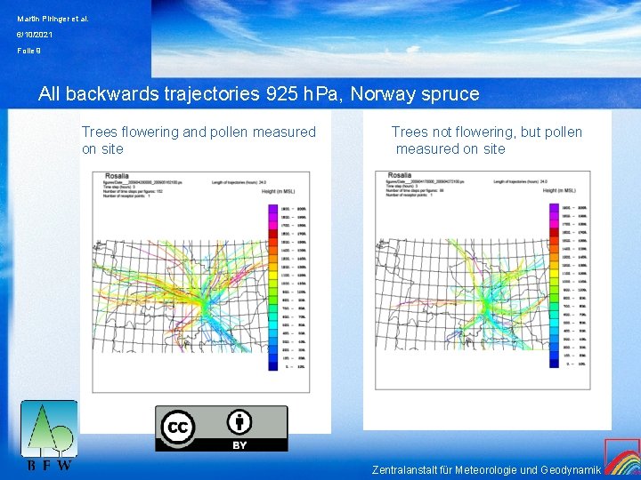 Martin Piringer et al. 6/10/2021 Folie 9 All backwards trajectories 925 h. Pa, Norway