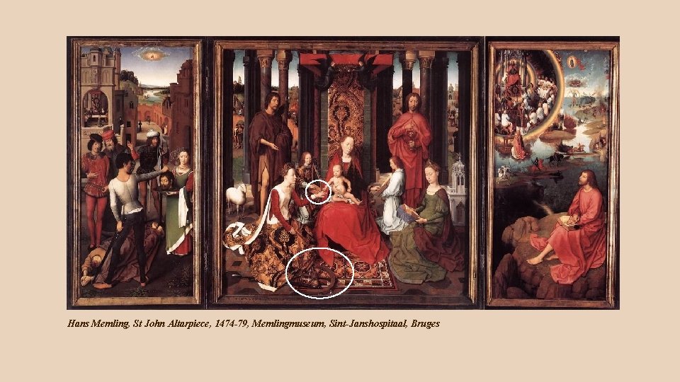 Hans Memling, St John Altarpiece, 1474 -79, Memlingmuseum, Sint-Janshospitaal, Bruges 