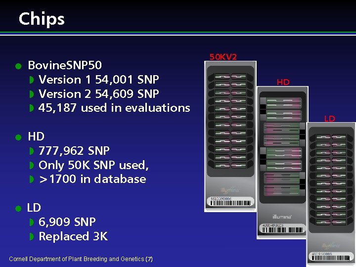 Chips l l l Bovine. SNP 50 w Version 1 54, 001 SNP w