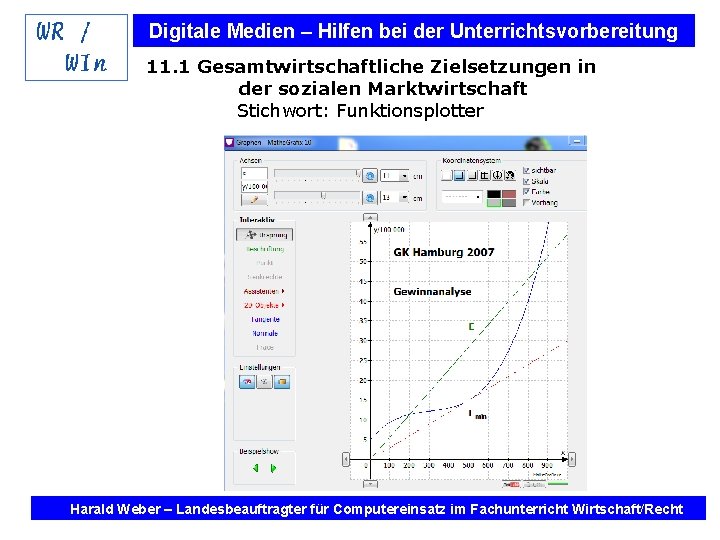 Digitale Medien – Hilfen bei der Unterrichtsvorbereitung 11. 1 Gesamtwirtschaftliche Zielsetzungen in der sozialen