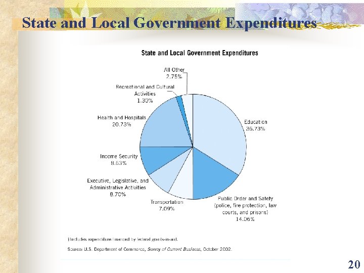 State and Local Government Expenditures 20 