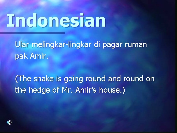 Indonesian Ular melingkar-lingkar di pagar ruman pak Amir. (The snake is going round and