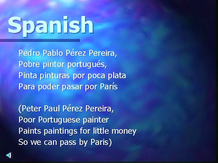 Spanish Pedro Pablo Pérez Pereira, Pobre pintor portugués, Pinta pinturas por poca plata Para