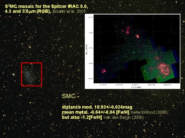 S 3 MC mosaic for the Spitzer IRAC 8. 0, 4. 5 and 3.