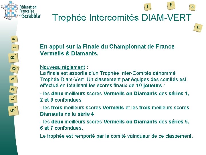 Trophée Intercomités DIAM-VERT En appui sur la Finale du Championnat de France Vermeils &