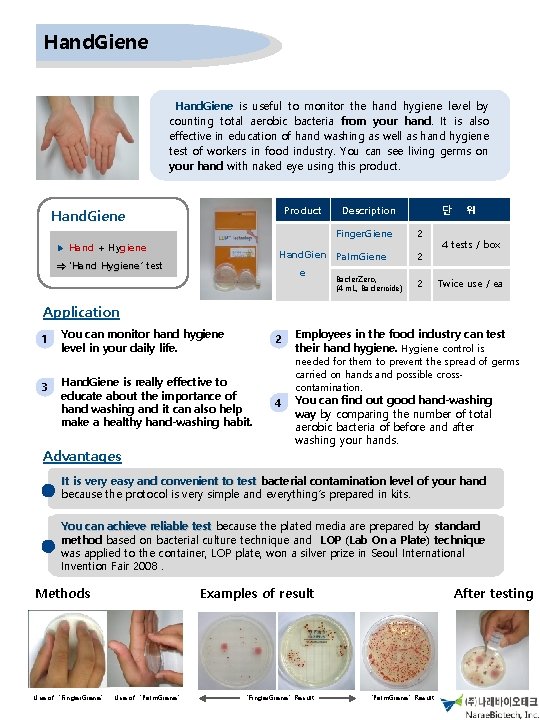 Hand. Giene is useful to monitor the hand hygiene level by counting total aerobic