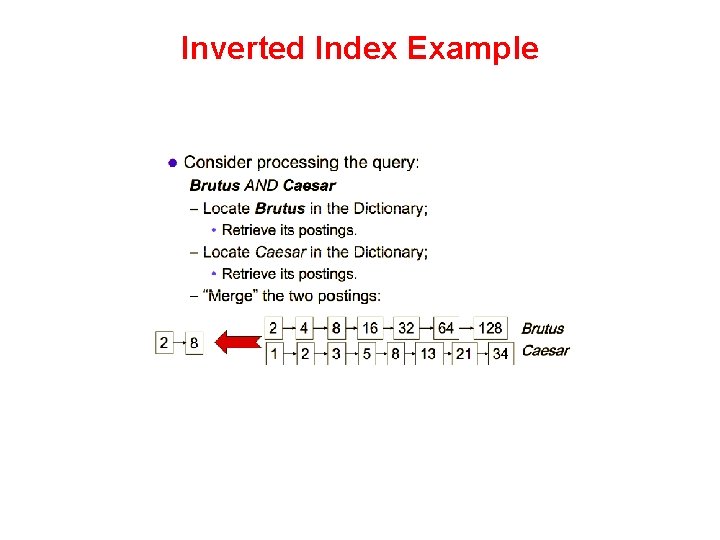 Inverted Index Example 
