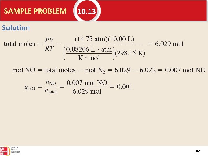 SAMPLE PROBLEM 10. 13 Solution 59 