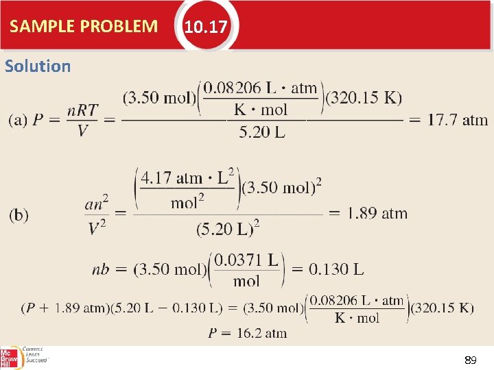 SAMPLE PROBLEM 10. 17 Solution 89 