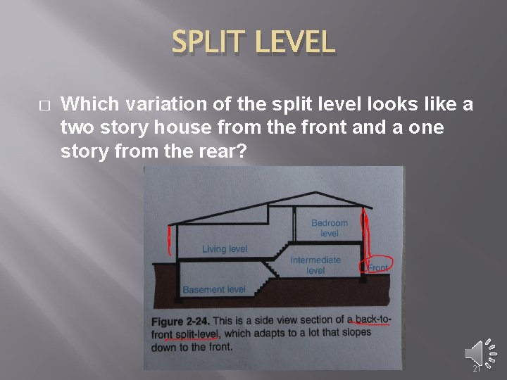 SPLIT LEVEL � Which variation of the split level looks like a two story