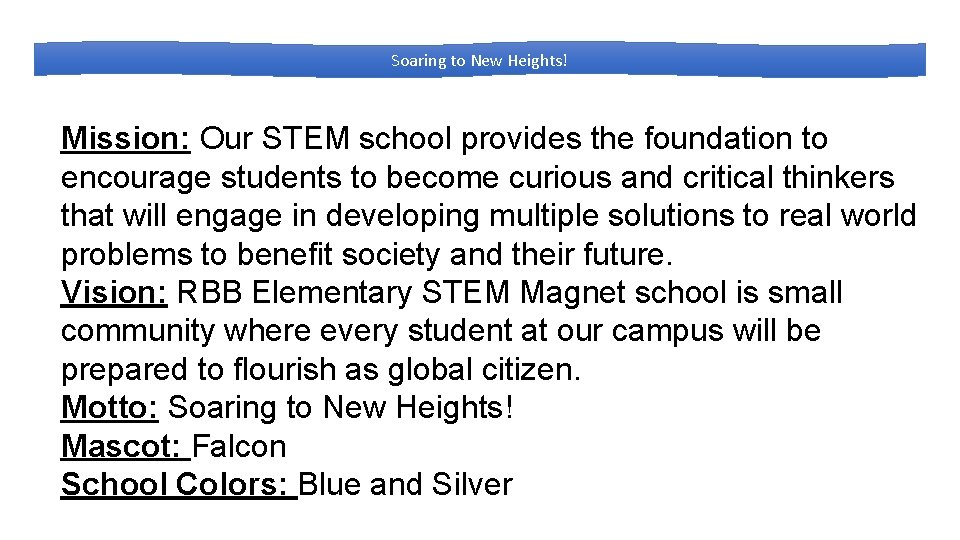 2019 2020 Parent Orientation Roberto Bobby Barrera Elementary