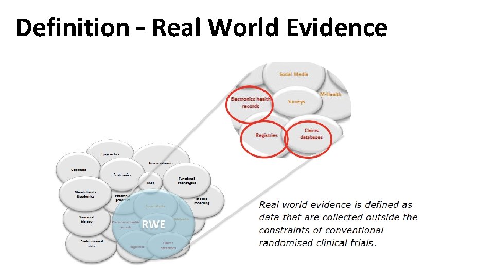 Definition – Real World Evidence 