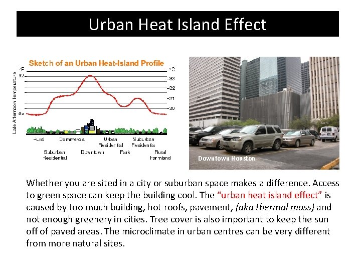 Urban Heat Island Effect Downtown Houston Whether you are sited in a city or