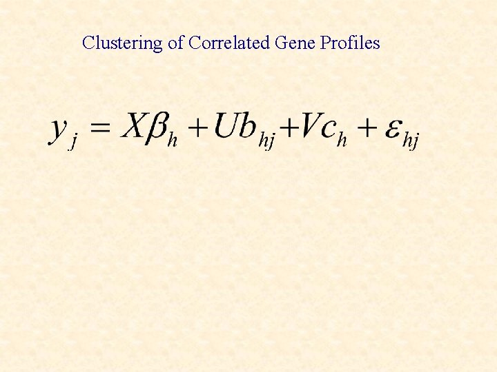 Clustering of Correlated Gene Profiles 