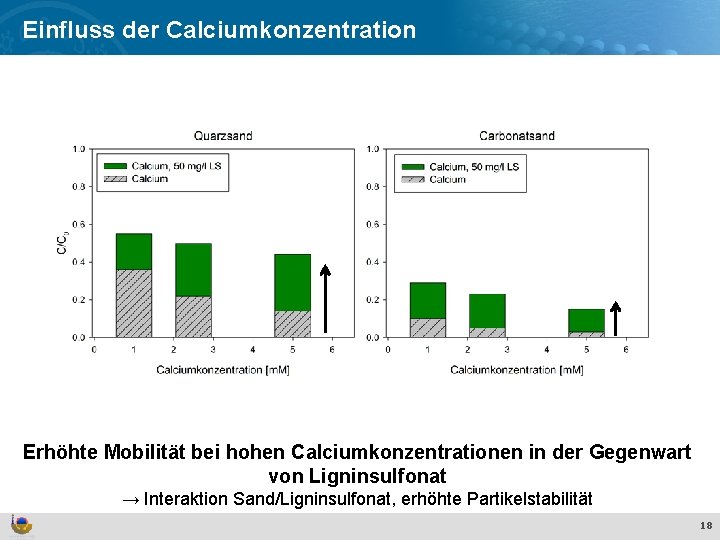 Effekte und Verhalten von Ti. O Einfluss der Calciumkonzentration 2 Nanopartikeln in der aquatischen