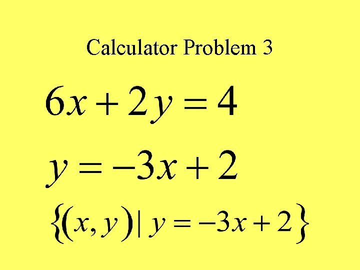 Calculator Problem 3 