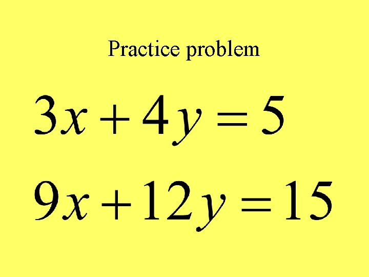 Practice problem 