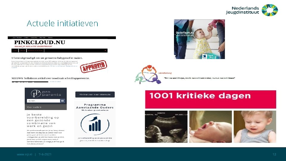 Actuele initiatieven www. nji. nl | 7 -6 -2021 13 