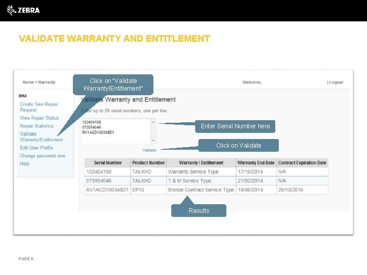 HOW TO GET STARTED REPAIR ORDER PORTAL ZEBRA