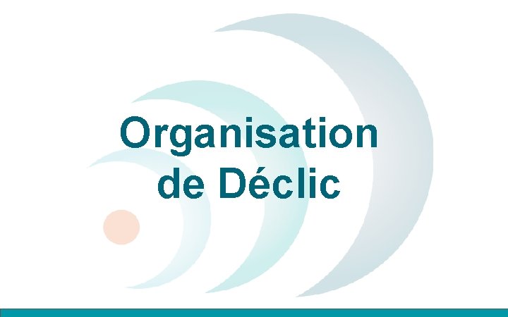 Organisation de Déclic 