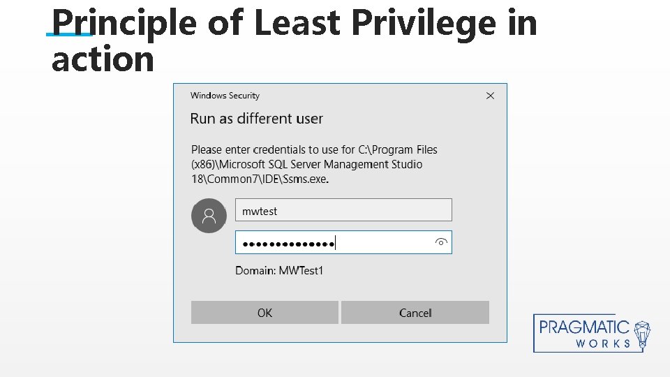 Principle of Least Privilege in action This is a Header THIS IS A SUBTITLE
