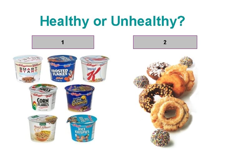 Healthy or Unhealthy? 1 2 