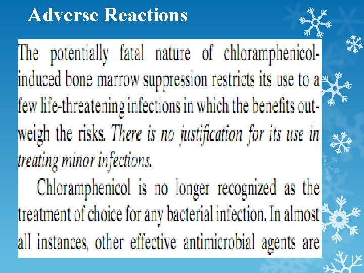 Adverse Reactions 
